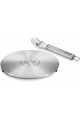Adaptateur pour cuisinière à induction Grandchef, diamètre 21 cm, acier inoxydable
