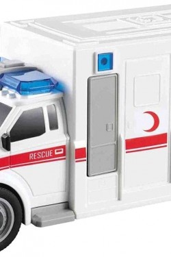 1:20 Ambulância Policial, Branca, Multicolorida