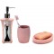 PEMBE KÜRKLÜ 3 LÜ BANYO S