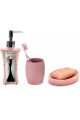 PEMBE KÜRKLÜ 3 LÜ BANYO S PEMBE KÜRKLÜ 3 LÜ BANYO S