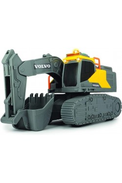 , 203723005, Volvo Tracked Excavator Paletli Ekskavatör Oyuncak, 23 cm, Işıklı ve Sesli, Manuel Kepçe, Volvo Weight Lift Truck
