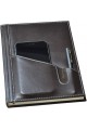 2K 5464 Ajanda/Defter Tarihsiz 17x24 Çizgili 160 Yaprak Ivory Kağıt Telefon Kılıflı, Kahverengi