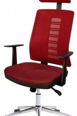 Lina Manager Chair - Claret Red