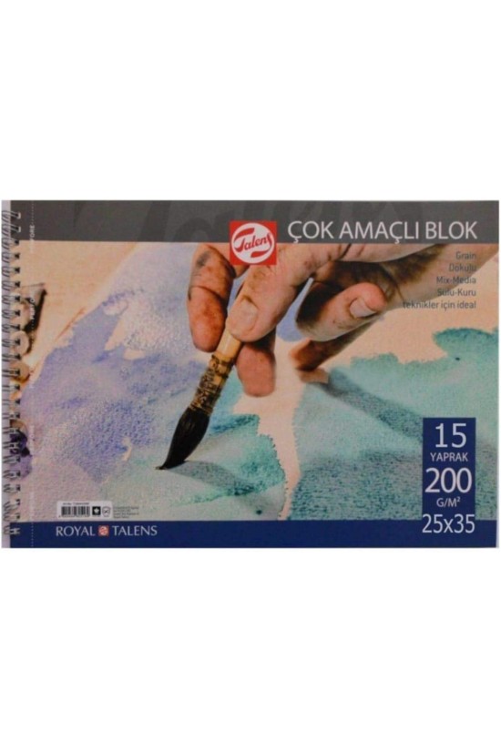 Talens Çok Amaçlı Resim Blokları 200 Gr - 25 X 35 - 15 Yaprak Talens Çok Amaçlı Resim Blokları 200 Gr - 25 X 35 - 15 Yaprak