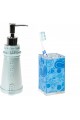 LIQUID SOAP DISPENSER, TOOTH BRUSH 2 BATH S, LIGHTWEIGHT AND BLUE FLOWER LIQUID SOAP DISPENSER, TOOTH BRUSH 2 BATH S, LIGHTWEIGHT AND BLUE FLOWER