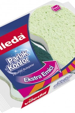 Konfor Oluklu Sünger, 2'li Paket,Parlak