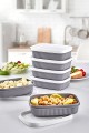 6 Adet Mini Saklama Kabı - Kapaklı Buzdolabı Kabı HMNV-LV255-6LI GRİ 6 Adet Mini Saklama Kabı - Kapaklı Buzdolabı Kabı HMNV-LV255-6LI GRİ