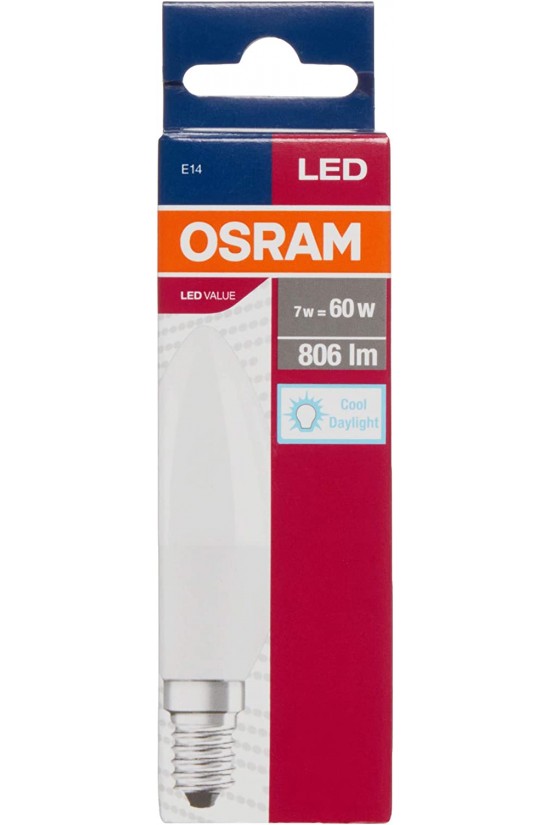 4058075311916 LED VALUE CLB60 7W/865 E14 FR 10 PACK 4058075311916 LED VALUE CLB60 7W/865 E14 FR 10 PACK