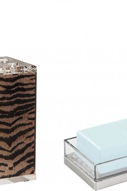 DİŞ FIRÇALIK VE SABUNLUK 2 Lİ BANYO S,LEOPAR DESEN, Şeffaf, Kahverengi
