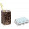 DİŞ FIRÇALIK VE SABUNLUK 2 Lİ BANYO S,LEOPAR DESEN, Şeffaf, Kahverengi