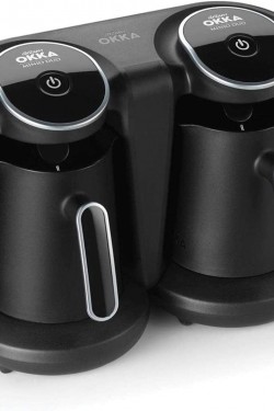 OK006-K OKKA Minio Duo Türk Kahvesi Makinesi, 8 Fincan Kapasite, 880 W, Krom