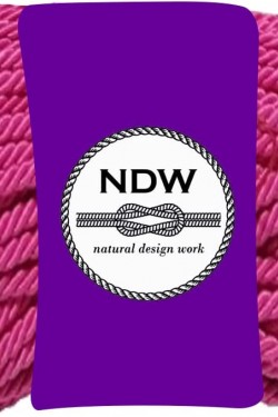 travail de conception naturelle Corde en polypropylène, 7 mm 50 mètres fuchsia, (Runner-Supla-Curtain Tie)