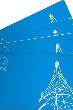 Amerikan Servis S,Paris Desenli Pvc