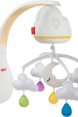 Happy Clouds Mobile und Schlafbegleiter, Mobile und Schlafassistent für Babyzimmer GRP99