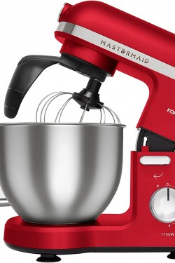 Mastermaid Chef Pro Çift Kollu Stand Mikser Kırmızı 1750 W