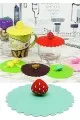 Silicone Fruit Shaped 3-Piece Cup Lid S Silicone Fruit Shaped 3-Piece Cup Lid S