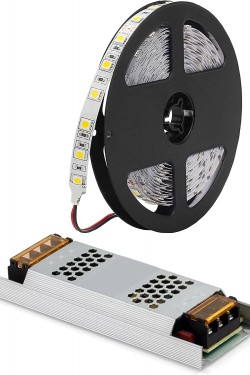 Streifen Led S + Transformator 5 Meter weißes Licht