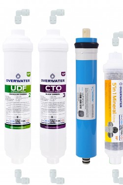 OverWater Kapalı Kasa Su Arıtma Cihazı 6 lı Inline Filtresi S 10 Aşamalı Vontron Membran FIM60M0V
