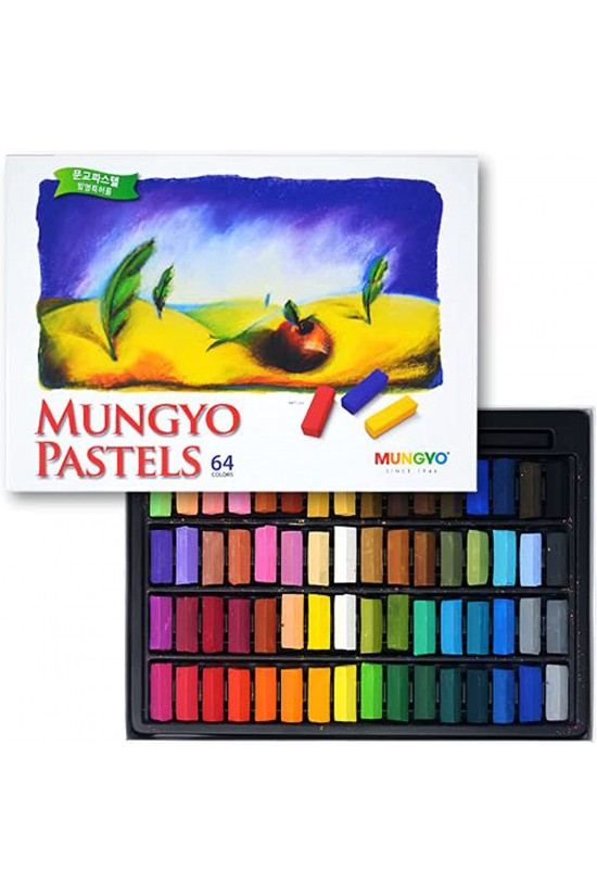 Mungyo MPS-64 Pastel Boya Yumuşak Köşeli 1/2 Toz Pastel, 64 Renk
