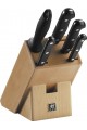 TWIN Gourmet, 6 Parça Blok Bıçak S - Doğal Ahşap Bloklu TWIN Gourmet, 6 Parça Blok Bıçak S - Doğal Ahşap Bloklu