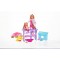 Si, 105733040, Steffi Love Hayvan Dünyası Oyuncak Bebek Set, 29 cm Steffli ve 12 cm Evi, Köpek Kulübeli, 35 Parça Aksesuar, Steffi Love Animal World