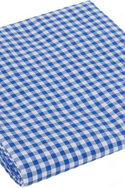 Small Square Pattern Gingham Table Cloth, Table Cloth, Picnic Cover, Blue, 120x170
