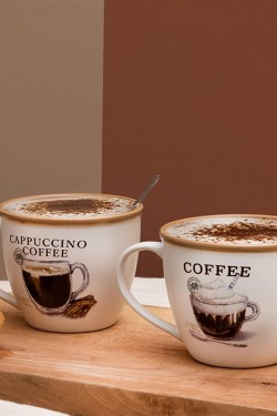 Plaisir Attrayant 2-li New Bone China Kupa S