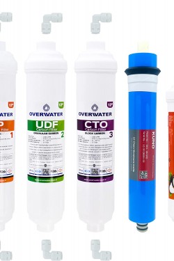 OverWater Kapalı Kasa Su Arıtma Cihazı 5 li Inline Filtresi S 5 Aşamalı  Chem Kuno Membran FIM50L