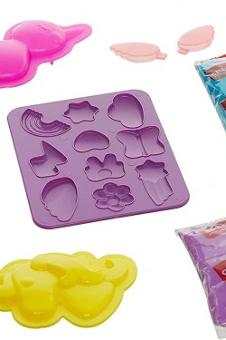 Crafy Oyun Hamur Set Sihirli  4X50Gr Parmak Hamurlu 11 Parça