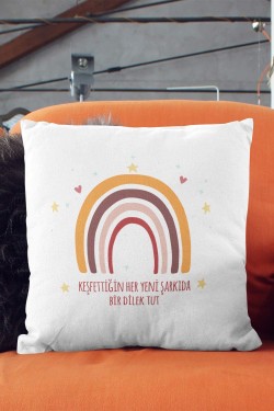 Rainbow Design Decorative Pillow