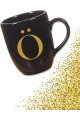 VIVAS HKSO2101 Tasse noire avec lettre Ö VIVAS HKSO2101 Tasse noire avec lettre Ö