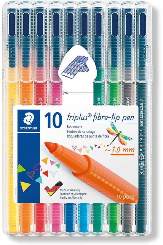 323 Sb10 Triplus Color Üçgen Keçeli Kalem 1.0 mm 10&apos;lu Set