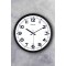 Horloge murale à mécanisme silencieux en verre véritable de 31 cm