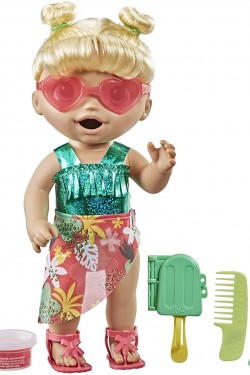Baby Alive Bebeğimle Yaz Eğlencesi Sarışın, 10.2 x 25.4 x 35.6, Aksesuarlar ile