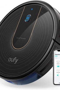 Eufy RoboVac 15C Akıllı Robot Süpürge - Çoklu Temizleme Modu, 0.6L Hazne, 9 Sensörlü, 1300 Pa, 100 Dakikaya Kadar Çalışma Süresi