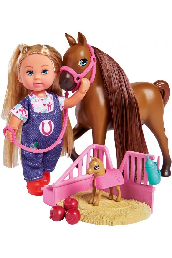 Si, 105733487, Evi Love Doctor Evi Welcome Horse, Yeni Doğmuş Tay, Aksesuarlar, 12 cm Evi, Doctor Evi Welcome Horse