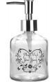 KTBD0108-PD Distributeur de Savon en Verre, Modèle Coeur, Transparent, 300ml, 7.6x15.5cm, M KTBD0108-PD Distributeur de Savon en Verre, Modèle Coeur, Transparent, 300ml, 7.6x15.5cm, M