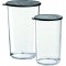 - Cam bardak s, 400 ml / 700 ml, ısıya dayanıklı, cam, kapak dahil