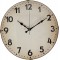 Crema re Oval Ön Kısım Klasik 36 cm Duvar Saati, Krem, PDS-36