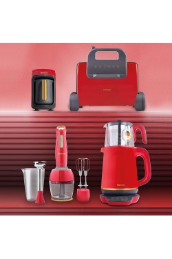 Gold Series Red Electric Dowry S, Pottoman Turkish Coffee Machine, Handmaid Blender Set, Rtea Talking Tea Maker, Toastbuster 6 Bread Toaster