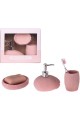 Pembe Petek Desenli 3 Lü Banyo S Hediye Kutulu Pembe Petek Desenli 3 Lü Banyo S Hediye Kutulu