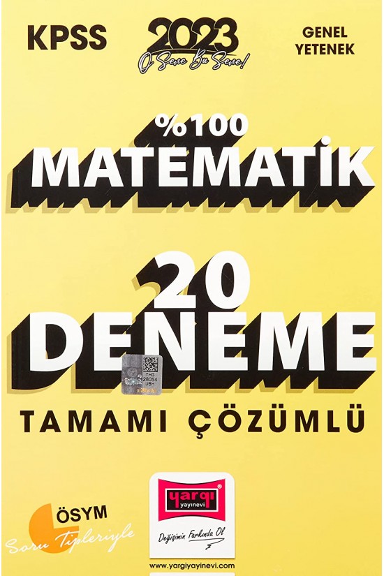2023 KPSS Maik Tamamı Çözümlü 20 Deneme
