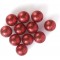 Garden Vase And Flower Stones Bright Red Color