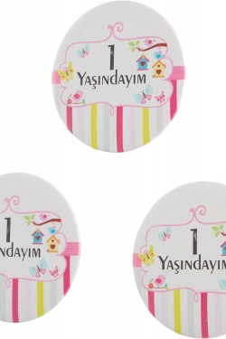 Parti Çocuk Açacaklı Buzdolabı Magn 1 Yaş Renkli Kelebekler