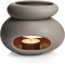 Fancy Home 906832.43 Aroma Difüzörü, Sır Kaplamalı Seramik, Gri, 1 Parça