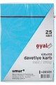 Davye Kartı, 105 x 155 cm, 250 gr,  25&apos;li, Mavi