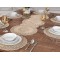 Venezia Amerikan Servis Supla ve Runner Set 6 Kişilik Nakışlı Bej 7 Parça Çeyizlik Takımı