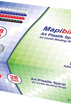 Mapibind-51mm Plastik Spiral Lacivert