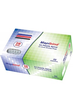 Mapibind-51mm Plastik Spiral Lacivert
