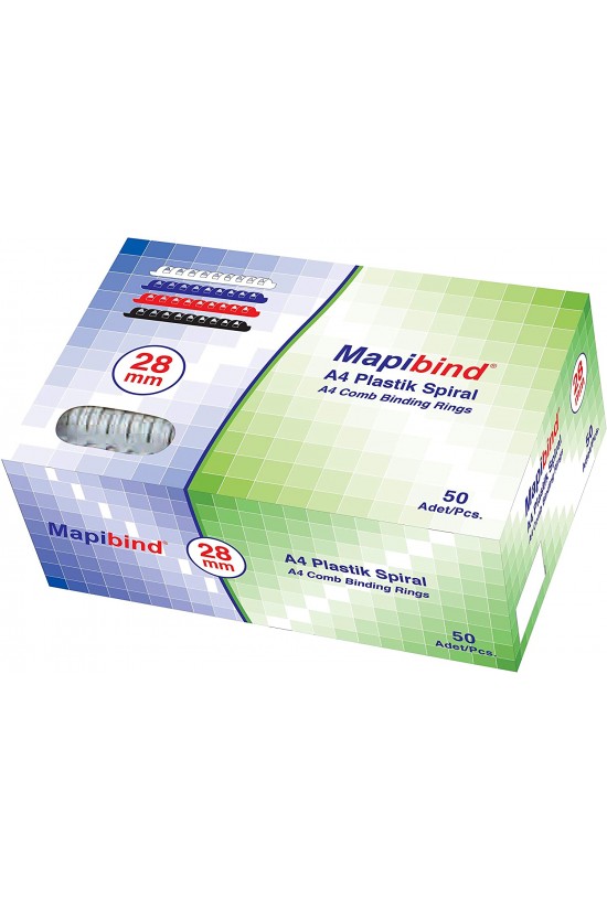 Mapibind-51mm Plastik Spiral Lacivert